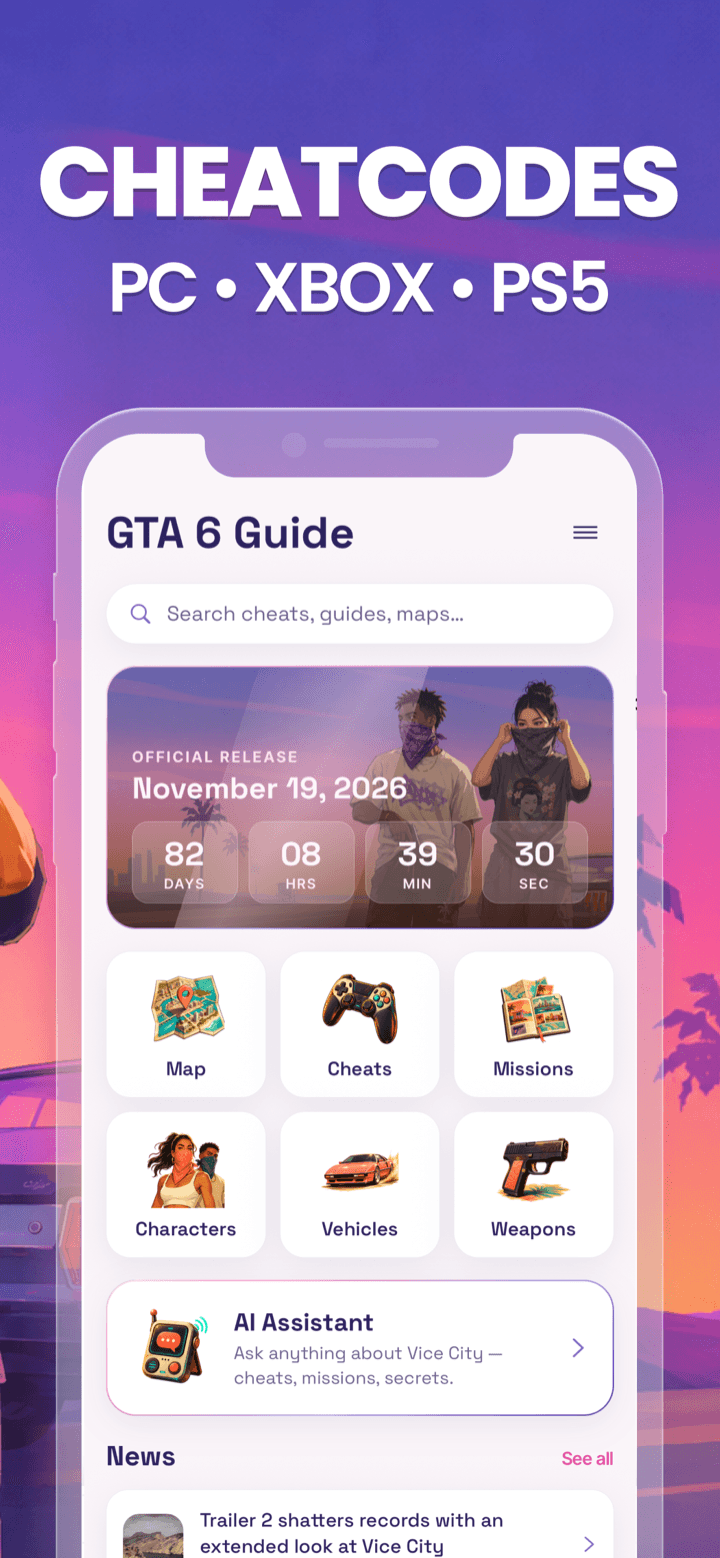 GTA 6 Guide App Store screenshot 2